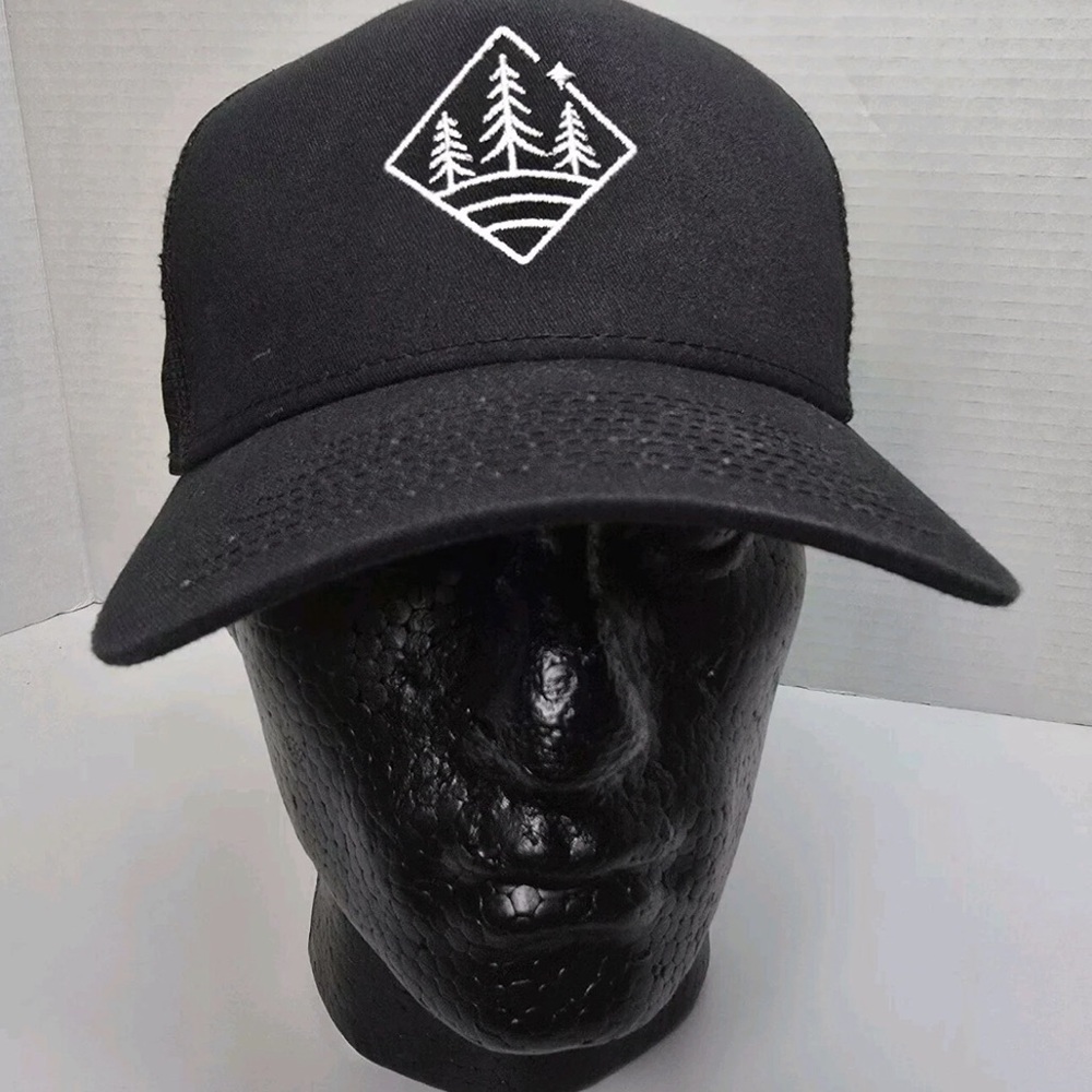 New Era Black Camp Lonestar Snap Back Cap Trucker Hat - One Size Fits Most
